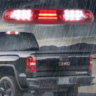 🚦 high mount stop light 3rd brake cargo pickup light for 07-13 chevy silverado/gmc sierra 1500 2500hd 3500hd, center tail light lamp logo