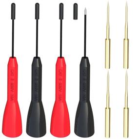 img 4 attached to 🔌 4PCS Goupchn Test Probe Set: Non-Destructive Back Probes 600V/10A + Gold-Plated Precision Sharp Probes 2mm for Electrical Testing with Multimeter Leads