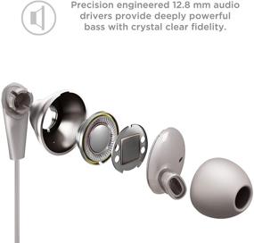 img 1 attached to 🎧 TCL Elit300 - Dual Driver Piezo Earbuds with Mic - Hi-Res Wired Headphones, Cement Gray