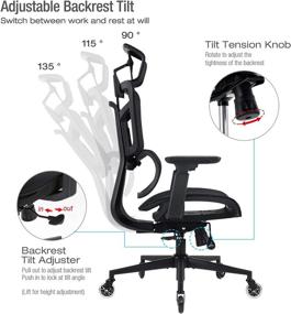 img 1 attached to Office Chair Ergonomic Computer Armrest