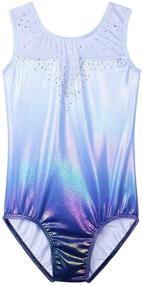 img 4 attached to Gymnastics Leotards Toddler Athletic B268_Lightpurple_6A Girls' Clothing for Active