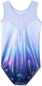 img 3 attached to Gymnastics Leotards Toddler Athletic B268_Lightpurple_6A Girls' Clothing for Active