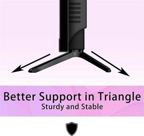 img 2 attached to TV Stand for TCL ROKU Smart TV - Compatible with 📺 TCL 40 inch & 43 inch TVs - Legs and Screw Included (Black)