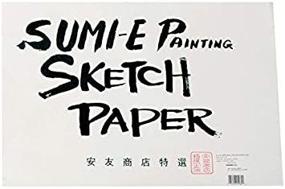 img 4 attached to 📒 Yasutomo Rice Paper Sketch Pad: Large Size, 48 Sheets, 12-1/8 X 18-1/8 in - 244074