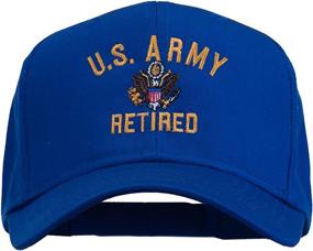 img 4 attached to 🧢 US Army Retired Military Embroidered Cap - Available at e4Hats.com