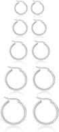 👂 tornito small hoop earrings - stainless steel click top rings for women girls (8-20mm) logo