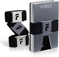 👝 fidelo minimalist wallet for men with rfid blocking technology logo