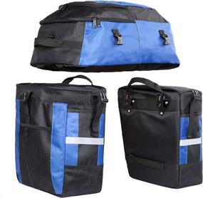 img 2 attached to 3-in-1 Huntvp Bike Pannier Bag: 🚲 Rear Rack Bag for Cycling with Rain Cover