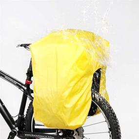 img 1 attached to 3-in-1 Huntvp Bike Pannier Bag: 🚲 Rear Rack Bag for Cycling with Rain Cover