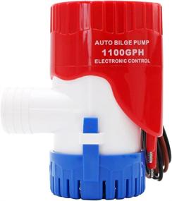 img 2 attached to Efficient MAKERELE Auto Bilge Pump: 1100GPH Submersible Boat Water 🚤 Pump (12V) with Electronic Switch & 1 1/8 inch Outlet Diameter