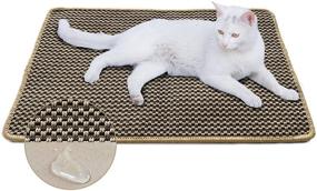 img 4 attached to 🐱 MARUNDA Cat Scratcher Mat - Natural Sisal Scratch Pad to Protect Carpets and Sofas