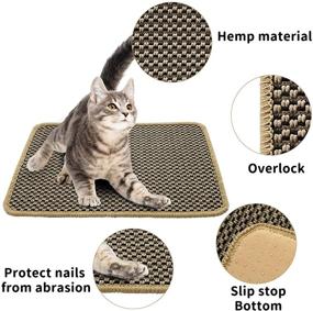 img 3 attached to 🐱 MARUNDA Cat Scratcher Mat - Natural Sisal Scratch Pad to Protect Carpets and Sofas