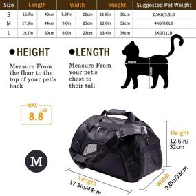 img 3 attached to 🐾 Convenient and Portable Companet Pet Carriers: Best Tote Bag, Backpack, and Handbag for Small to Medium Cats, Dogs, and Puppies - Ideal for Outdoor Adventures and Travel