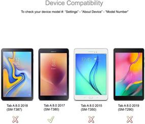 img 1 attached to 📱 3-пакетные матовые защитные пленки Supershieldz против бликов для Samsung Galaxy Tab A 8.0 дюйма (2017) (SM-T380), защита от отпечатков пальцев