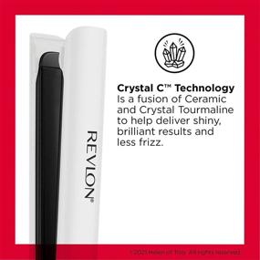 img 3 attached to REVLON Crystal C Цифровой прямой утюжок, 1 дюйм: Достигайте потрясающих результатов с помощью передовой керамической технологии