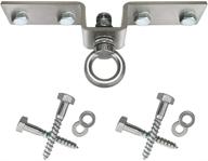 stainless steel swing hangers ceiling wall mount 🔩 - qualward heavy bag hanger bracket for wood beam logo