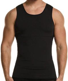 img 4 attached to 👕 GSKS Compression Undershirt: Slimming Shapewear for Men