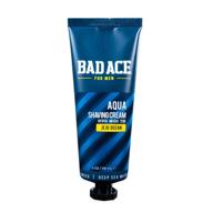 🌊 experience the refreshing jeju ocean with bad ace aqua shave cream (4oz) logo