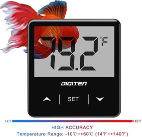 img 2 attached to 🌡️ Accurate Water Temperature Monitoring with DIGITEN Digital Aquarium Thermometer for Reptiles, Turtles, and Amphibians