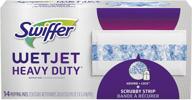 swiffer wetjet heavy duty mopping pads refill: 4-pack, 14 count per pack - high-performance and cost-effective logo