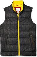 boys' heavy-weight puffer vests by amazon essentials logo
