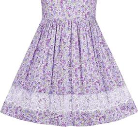 img 1 attached to Vintage Holiday Sundress for Girls | Classic Girls' Dresses