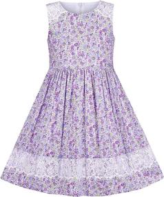 img 4 attached to Vintage Holiday Sundress for Girls | Classic Girls' Dresses