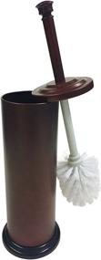 img 1 attached to Stylish and Practical Bronze Powder Coated Toilet Brush Set