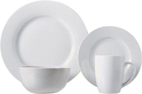 img 2 attached to 🔍 Optimized for SEO: AmazonBasics 16 Piece Dinnerware Set with Service