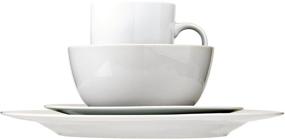 img 1 attached to 🔍 Optimized for SEO: AmazonBasics 16 Piece Dinnerware Set with Service