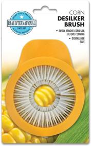 img 1 attached to Efficient Corn Cob Desilking Brush - R&M International, Standard Size, Yellow, Carded