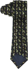 img 2 attached to MENDEPOT Fishing Necktie Microfiber Jacquard