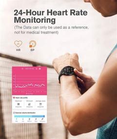 img 2 attached to SANAG Smart Watch: Heart Rate Monitor, Sleep Tracker & Waterproof Fitness Tracker for Android & iPhone (Black-2)