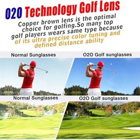 img 2 attached to Enhance Your Game with O2O Golf Sunglasses - 🏌️ The Ultimate Golf Ball Finder Glasses for Men, Women, and Youth