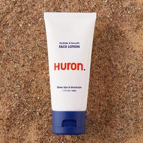 img 1 attached to 🧴 Huron - Daily Men's Face Moisturizer. Hydrating and lightweight lotion that effectively relieves dryness while delivering long-lasting, non-greasy hydration. Formulated to lock in moisture, smooth, revitalize and shield skin. Made with 100% vegan ingredients, and never tested on animals. Available in a convenient 3.4 oz. size. (Single Pack)