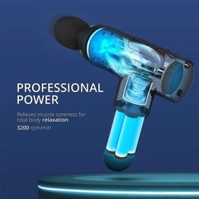 img 2 attached to HEALTHLAB Deep Tissue Massage Gun: Powerful Percussion Massager for Athletes - Lightweight, Quiet, Portable, Long Battery Life - Relieve Muscle Soreness and Aid Recovery - 20 Speeds, 6 Heads - Men & Women