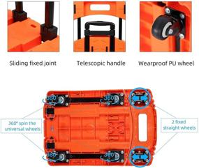 img 1 attached to ✈️ Folding Utility Platform with Enhanced Skid-Resistance for Luggage