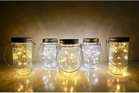 img 1 attached to 🔮 NAZ Yuu-Goo Fairy String Lights 6 Pack: 20 LED Lights on Copper String for Halloween and Christmas Decor (Warm White)