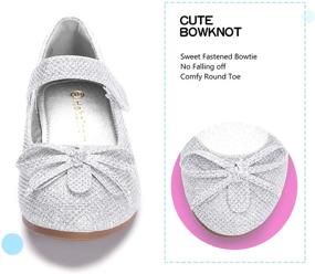 img 1 attached to 🩰 Hehainom Toddler Little Ballet Uniform Girls' Flats Shoes