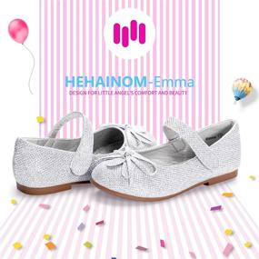 img 3 attached to 🩰 Hehainom Toddler Little Ballet Uniform Girls' Flats Shoes