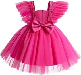 img 4 attached to 🌸 Exquisite TTYAOVO Flower Girls Dresses for Unforgettable Princess Wedding Parties