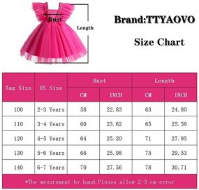 img 2 attached to 🌸 Exquisite TTYAOVO Flower Girls Dresses for Unforgettable Princess Wedding Parties