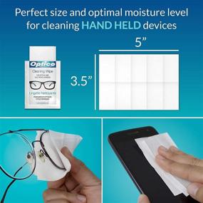 img 3 attached to 🧴 Optico Pre-Moistened Lens Cleaning Wipes - Premium Quality Cleaner for Eyeglasses, Screens, and Cameras - 180 Wipes - No Spray Bottle Needed, Streak & Lint Free - Individually Wrapped