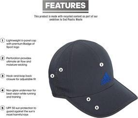 img 3 attached to Adidas Superlite Relaxed Adjustable Performance Boys' Accessories for Hats & Caps