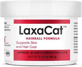 img 4 attached to 🐱 LaxaCat Hairball Remedy - Salmon Formula, Enriched with Vitamins & Mineral Oil - Promotes Healthy Coat & Regular Bowel Movement - Natural Ingredients - 90 Soft Chews