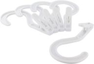 🧺 ram pro super durable plastic laundry hanger hooks clothes pins portable hanging dry clips multi-purpose hooks ideal for home, workshop, and travel - pack of 10 логотип