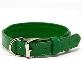 img 4 attached to 🐶 Top-Rated Full Grain Genuine Leather Padded Dog Collar - Reliable Heavy Duty Collars by Logical Leather