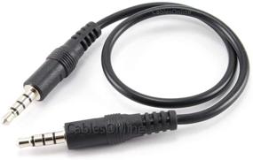 img 1 attached to 🎧 CablesOnline 1ft 3.5mm (1/8in) Stereo 4-Pole TRRS Male to Male Audio Cable (AV-1401)