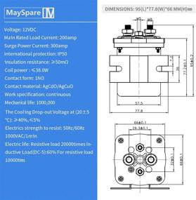 img 3 attached to ⚡ MaySpare 200 Ампер Мобильный Аудио Непрерывный Реле и Изолятор Батареи - Высокотоковое Реле 12VDC