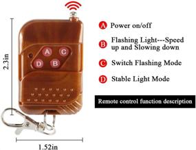 img 1 attached to Sidaqi 4 In 1 12V Emergency Strobe Warning Grille Lights Caution Flash Lights For Car Truck DRL Ambulance Police Lights Remote Control Wireless-Amber&Amp